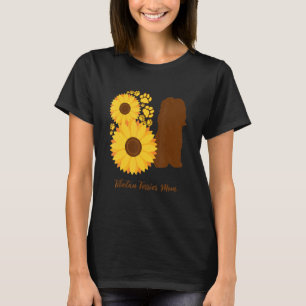 Camiseta Mãe de Cachorro Girassol Terrier Tibetano