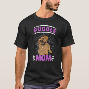 Camiseta Mãe de cachorro Puggle Dia das Mães Dona de Pet Pu