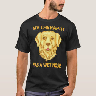 Camiseta Mãe de Cachorro Retriever Dourado Meu Terapeuta t