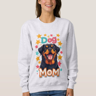 Camiseta Mãe de Cachorro Rottweiler Sorridente