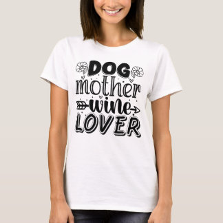 Camiseta Mãe de Cachorro Vinho Presente para a mãe de cacho