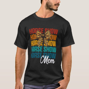 Camiseta Mãe de Cavalo de Show de Arco Coquete Cute Equitaç