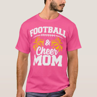 Camiseta Mãe de Cheerleader de Futebol Torcedora de Escola