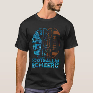 Camiseta Mãe de Cheerleading de Futebol Americano de Cabelo