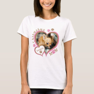 Camiseta Mãe de Chihuahua Foto Personalizada