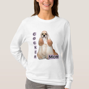 Camiseta Mãe de Cocker Spaniel Loira; Mãe de Cocker Spaniel