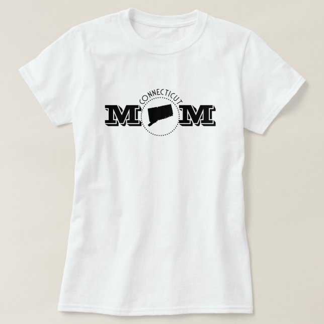 Camiseta Mãe de Connecticut  (Frente do Design)