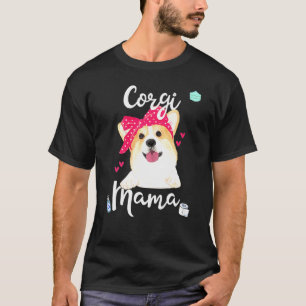 Camiseta Mãe de Corgi Para Mulheres Tamanhos Grandes