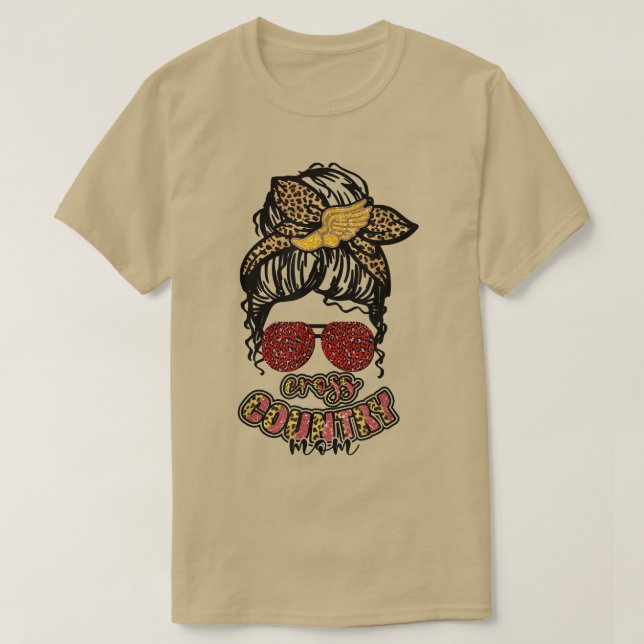 Camiseta Mãe de Corredor de Cross Country (Frente do Design)