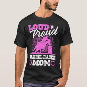 Camiseta Mãe de Corredora de Barril Alta e Orgulhosa Vaquei