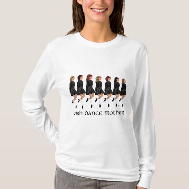 Camiseta Mãe de Dança Step Irlandesa (Frente)
