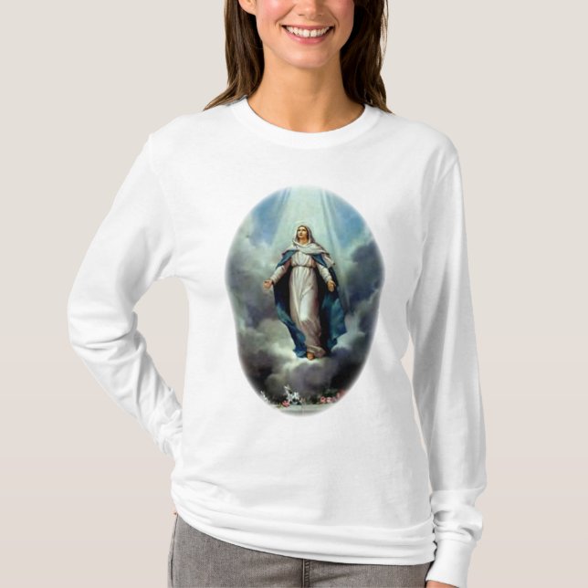 Camiseta Mãe de Deus Reze Por Nossos Sinceros (Frente)