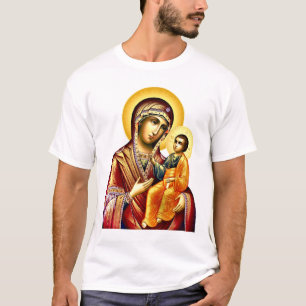 Camiseta Mãe de Deus Virgem e criança  3 ícone