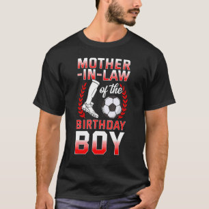 Camiseta Mãe De Direito Do Jogador De Futebol De Aniversári