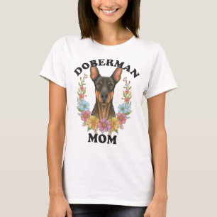 Camiseta Mãe de Doberman Para Sempre