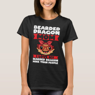 Camiseta mãe de dragão barbudo eu amo meu lagarto dragão ba