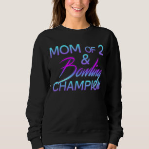 Camiseta Mãe De Duas Boliches Campeãs Mulheres Orgulhosas D