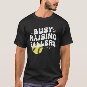 Camiseta Mãe de Esportes Radicais groovy Torneio de Softbol