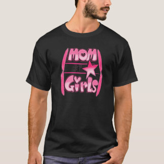 Camiseta Mãe De Feliz dia de as mães De Meninas