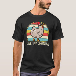 Camiseta Mãe de Frango Eu Crio Dinossauros Minúsculos Frang