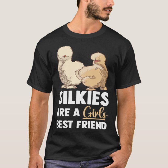 Camiseta Mãe de Frango Seda Animal Fazendeiro de Frango Sed (Frente)