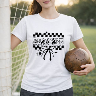 Camiseta Mãe de Futebol Arco Estilo Coquete Mama do Futebol