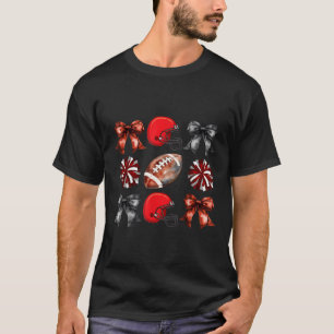 Camiseta Mãe de Futebol da Equipe Vermelha no Dia de Futebo