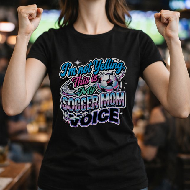 Camiseta Mãe de Futebol Divertida Voz da Lateral Citação (Criador carregado)