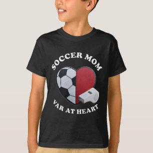 Camiseta Mãe de Futebol do Dia do Jogo – Coração 3D e Desig