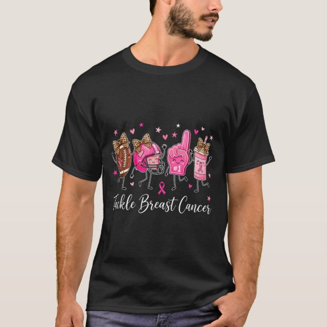 Camiseta Mãe de futebol do mês de conscientização sobre o c (Frente)