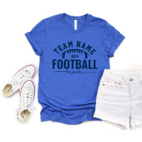 Mãe de Futebol do Time Personalizado Azul Marinho