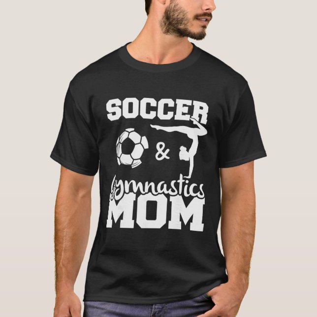 Camiseta Mãe de Futebol e Ginástica Mãe de Jogador de Futeb (Frente)