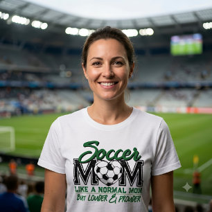 Camiseta Mãe de Futebol Engraçada Mais Alta Mais Orgulhosa