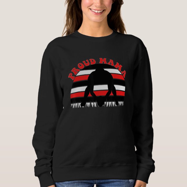 Camiseta Mãe De Futebol Louco E Orgulhosa (Frente)