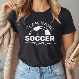 Camiseta Mãe de Futebol Negro Personalizado