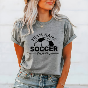 Camiseta Mãe de Futebol Nome da Equipe Personalizado Número