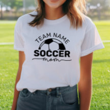Mãe de Futebol Nome da Equipe Personalizado Número