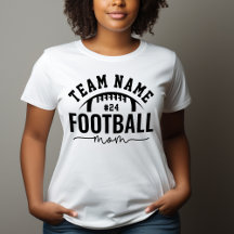 Mãe de Futebol Nome e Número do Time Personalizado