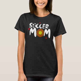 Camiseta Mãe De Futebol Para Mulher, Futebol Fofo