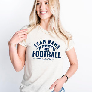 Camiseta Mãe de Futebol Personalizado do Time Azul Marinho 