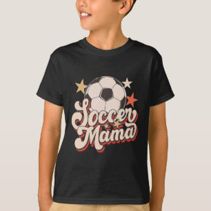 Camiseta Mãe de Futebol Retrô Mãe de Futebol Vintage Tempor