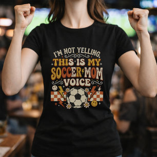 Camiseta Mãe de Futebol Retrô Voz Dia de Jogo