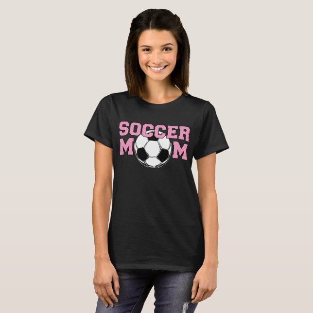 Camiseta Mãe de FUTEBOL - Rosa (Frente Completa)
