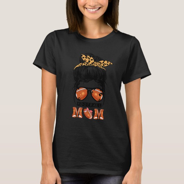 Camiseta Mãe de Futebol Vida de Mãe Fofa Dia de Jogo Animaç (Frente)