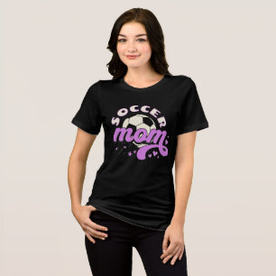 Camiseta Mãe de Futebolista Fofo Retro Esportes