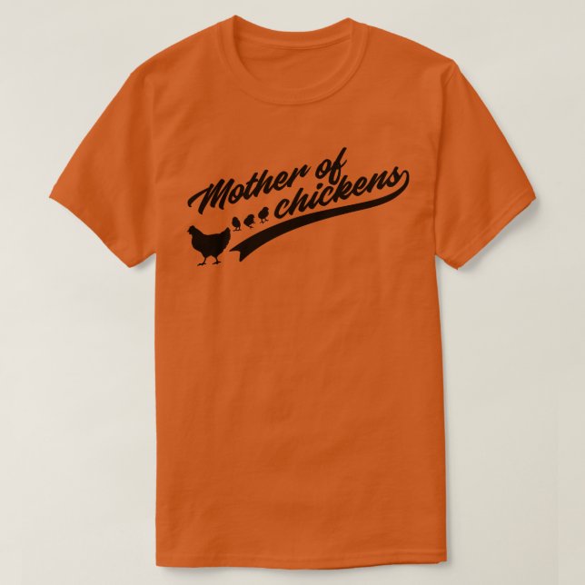 Camiseta Mãe de Galinha Engraçada Gift Gift Chicken Mãe (Frente do Design)