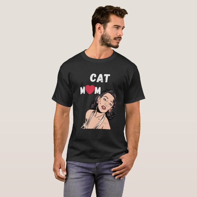 Camiseta Mãe de gato (Frente Completa)