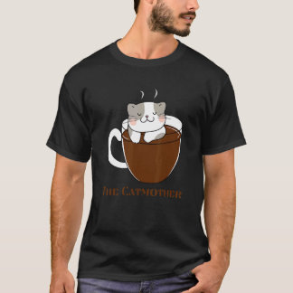 Camiseta Mãe de Gato A Gatamãe Louca Café Mãe Gata Kitt