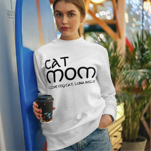 Camiseta Mãe de Gato Amante de Animais Citação Divertida Pr