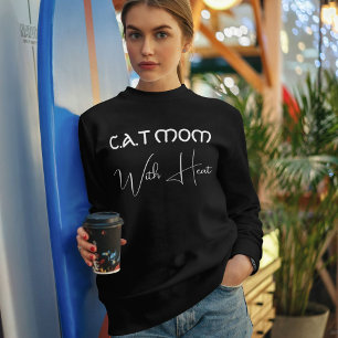 Camiseta Mãe de Gato Amante de Animais de Estimação Branco